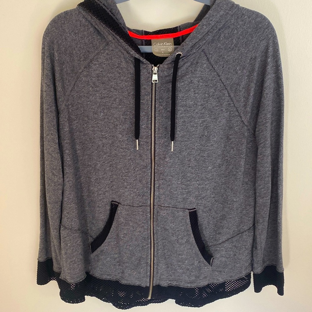 Calvin Klein performance zip athletic shirt size large